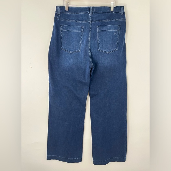 DL1961 32x33 hep burn Wide Leg High Rise 0439 dark wash Sailor patch pockets - Picture 8 of 12